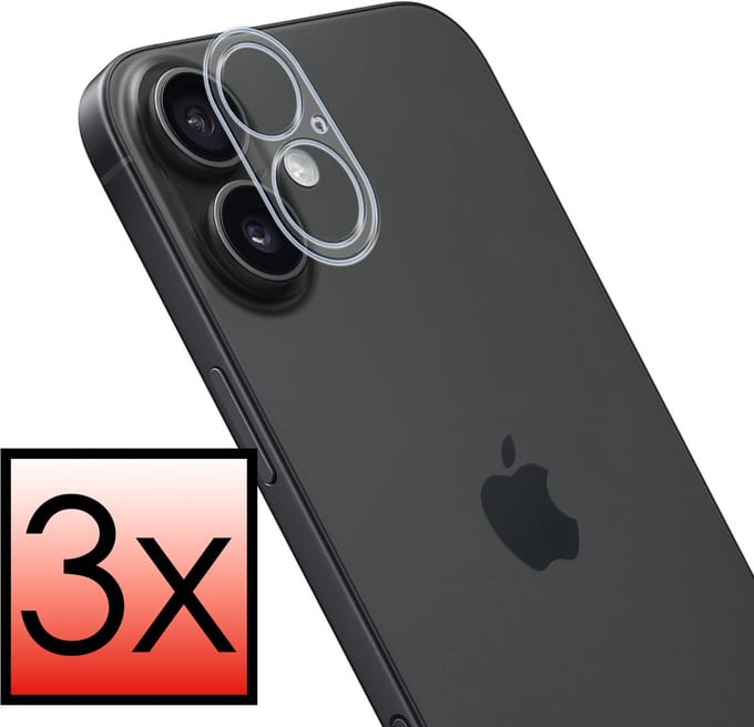 Camera Lens Protector - 3 Stuks - Geschikt voor Apple iPhone 17 - Camera Screenprotector - Beschermglas - Gehard Glas - Tempered Glass - Screen Protector