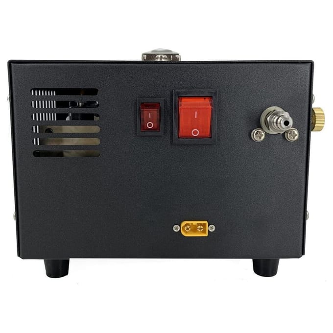 4500PSI Elektrische Hoge Druk Luchtcompressor met Barometer Intelligente Draagbare Luchtcompressor Pomp Buitenlucht EU Plug