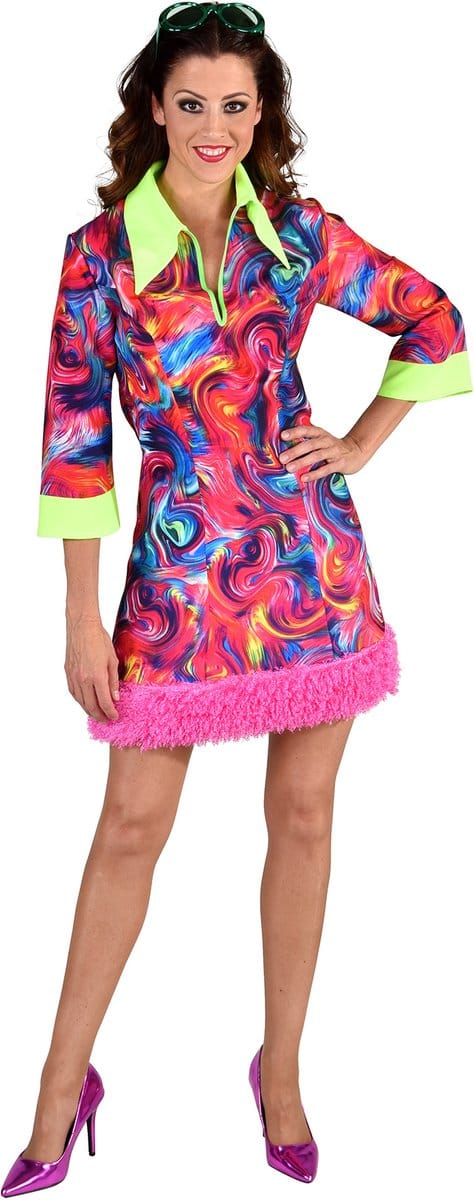Jurkje Funky Pink 70's - Maat S