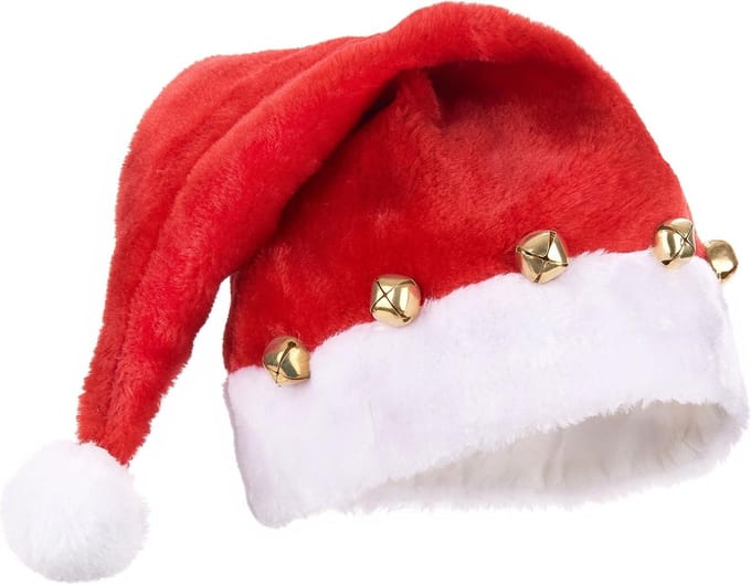 PTIT CLOWN - Kerstmuts met bellen voor volwassenen
