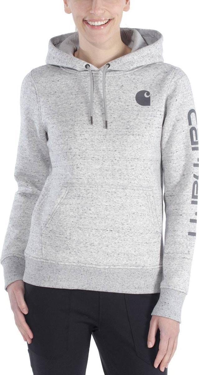 Carhartt Relaxed Fit Midweight Logo Sleeve Graphic Sweatshirt-Gemêleerd grijs-M