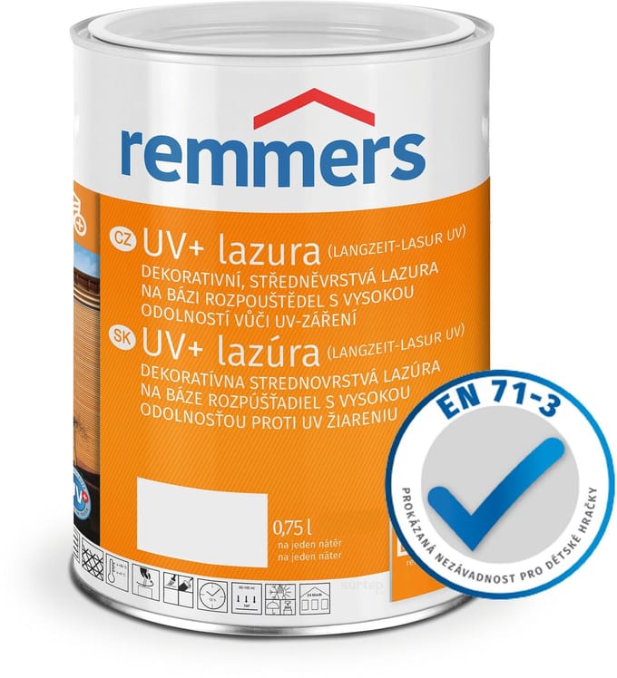 Remmers - Glazuur UV+ 0,75 l, Mahonie