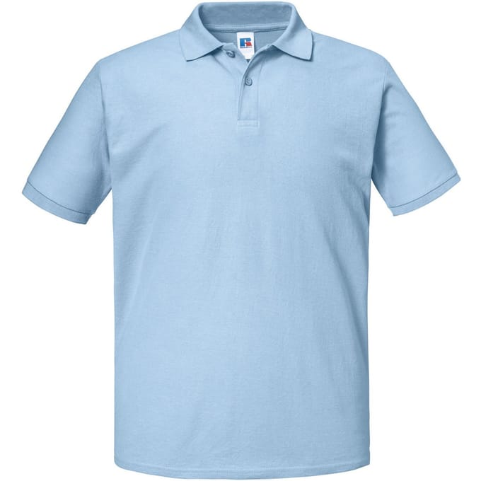 Russell Heren Authentiek Piqué Poloshirt (Hemelsblauw)