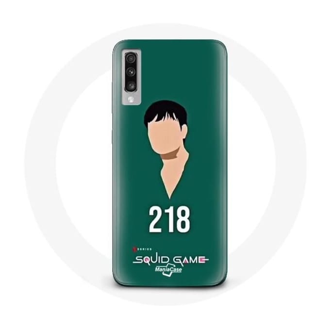 Coque pour Samsung Galaxy A70 Squid Game Cho Sang woo numéro 218
