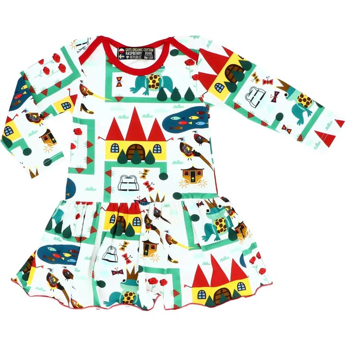 Body met lange mouwen en rok baby meisje Raspberry Republic