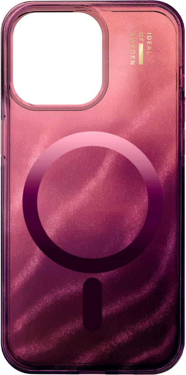 iDeal of Sweden - Clear Case MagSafe iPhone 15 Pro Max Cherry Lacquer