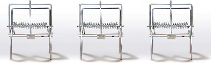 Professionele Mollenklem - 3x - schaarklem - metaal - Mollen vangen