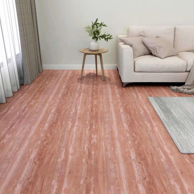 vidaXL - Vloerplanken - Rood - 5,11 - m² - 55 - st - PVC
