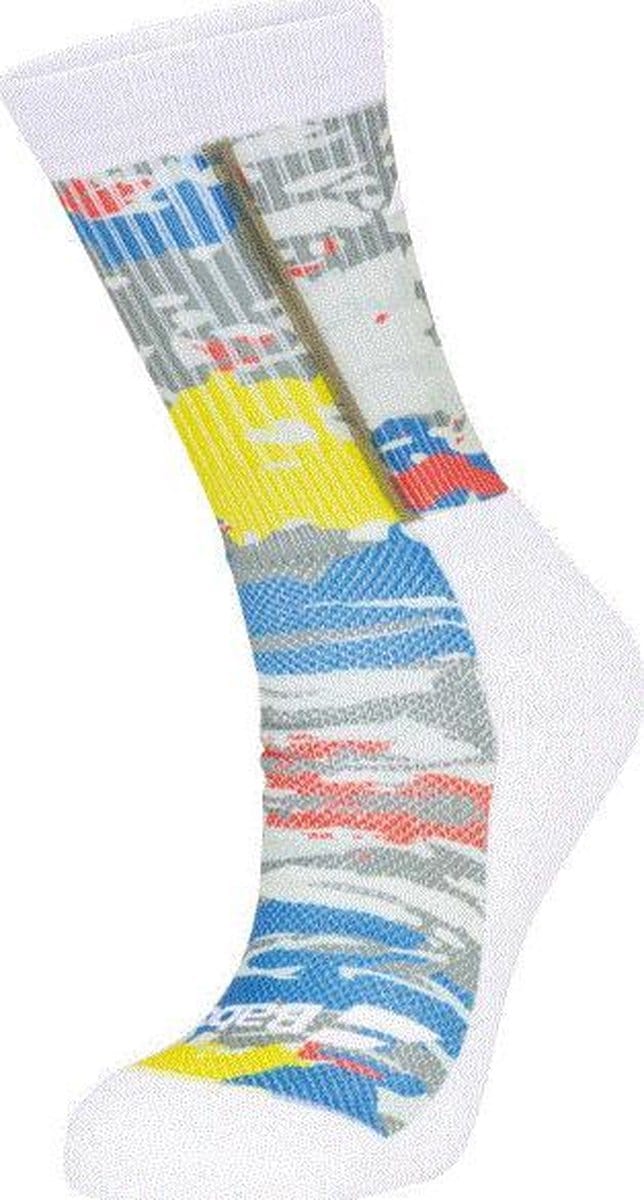 Babolat graphic sportsokken heren | wit / gekleurd | 47-50