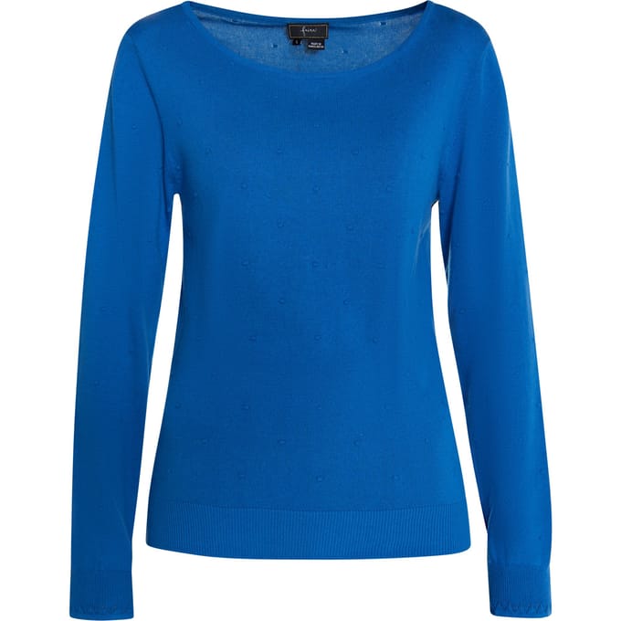 Faina Gebreide trui Dames blauw