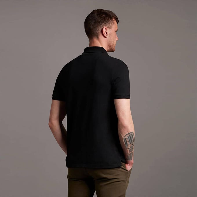 Lyle and Scott Polo Zwart - Maat M - Heren