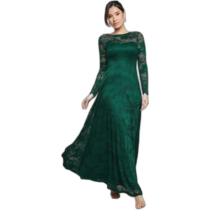 Damesjurk Goddiva Scalloped Lace A-Line