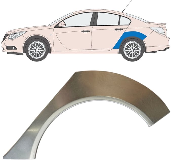 Reparatiepaneel achterspatbord voor Opel Insignia 2008-2017 / Links