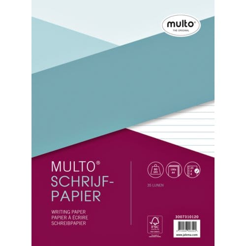 Multo ringbandinterieur - A4 - 23-gaats - schrijfpapier met lijn - MU-3007310120