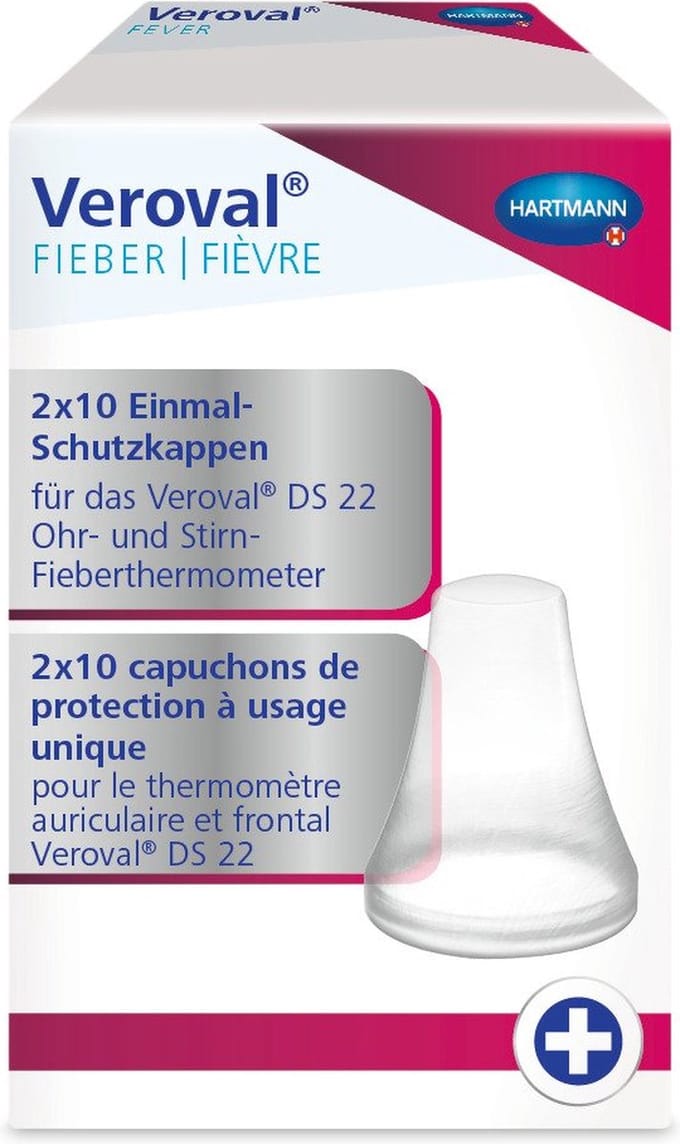 Wegwerp beschermkapjes - 20 stuks- Voor de Veroval 2-in-1 infraroodthermometer