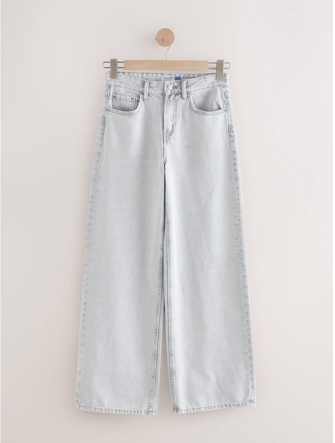 Next - Dames - Jeans met wijde pijpen - Grijs