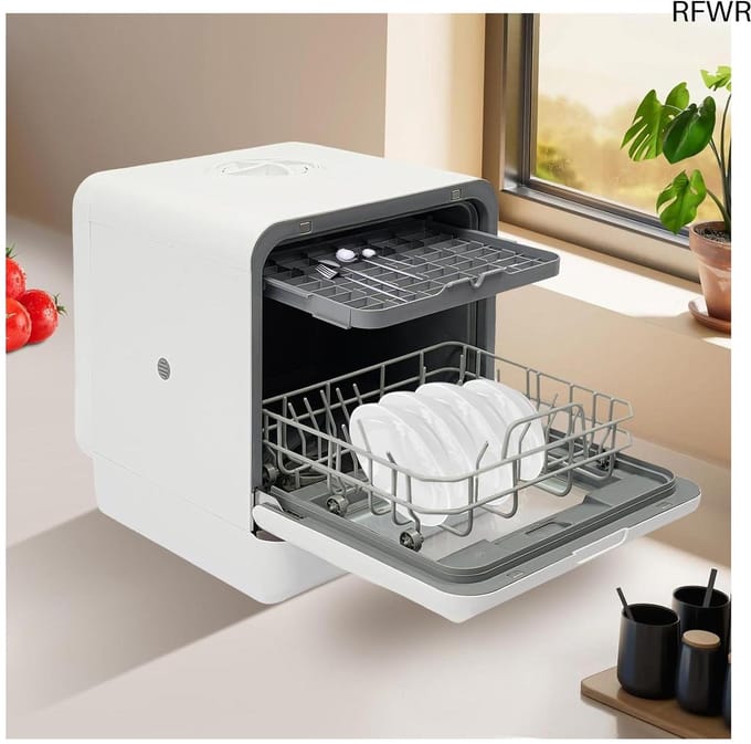 Mini vaatwasser - Kleine afwasmachine - 5 programma's - Energieklasse D - Servies