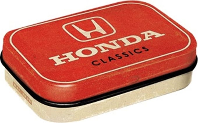 Pepermunt Blik Honda - Classic Car Logo mint box 4 x 6 cm