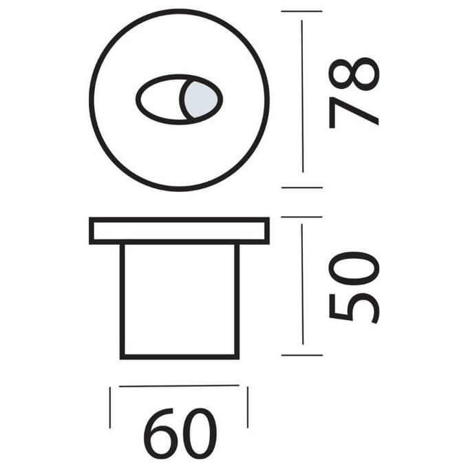 Set van 10 LED Wandspots rond mat chroom 3W 4000K