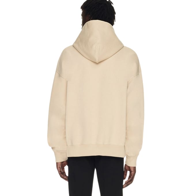 Gebroken wit scriptlogo tegenover skate fit beige hoodie