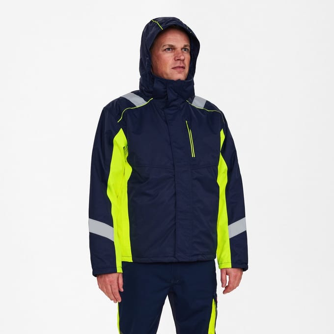 Engel Cargo winterjack 1871-354 - Blue Ink / Hi-vis Yellow - S