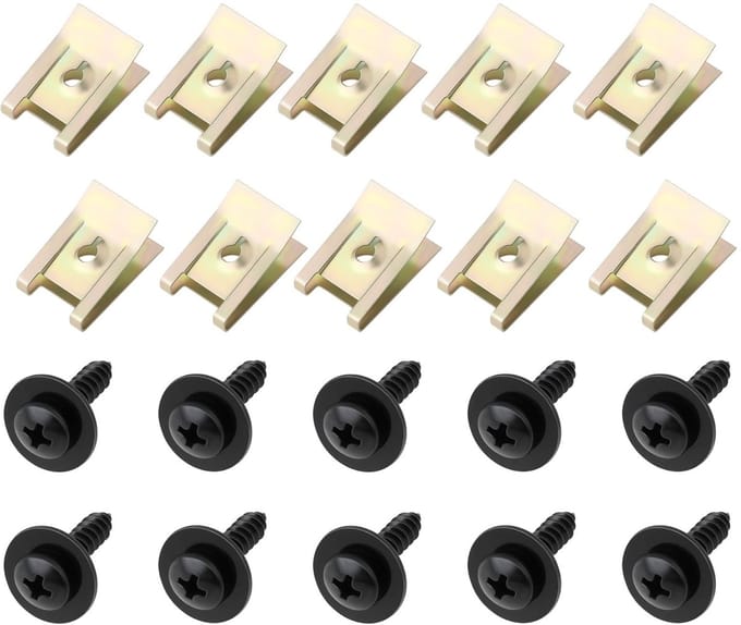 Dailygoods - 20 Stuks Bevestigingsmiddelen voor Auto Wielboog