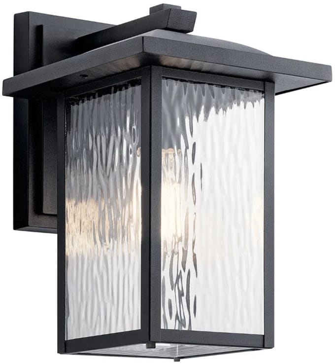 Kichler LED Wand Buitenlamp Cappanna | 1X E27 Max 60W | Textured Black