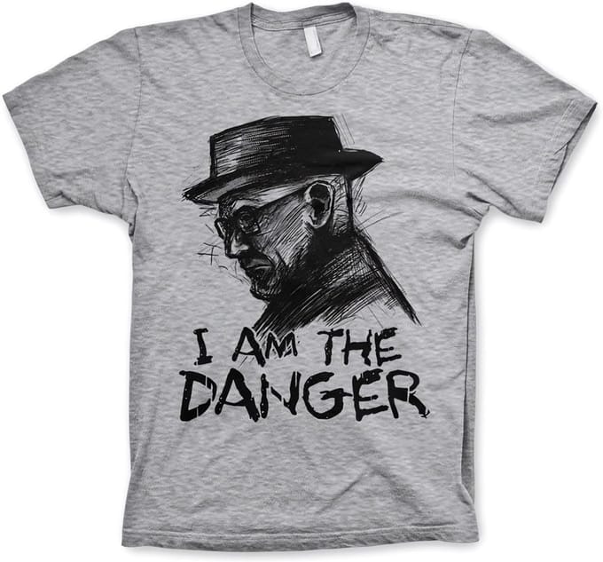 Breaking Bad I Am The Danger T-shirt, grijs gemêleerd