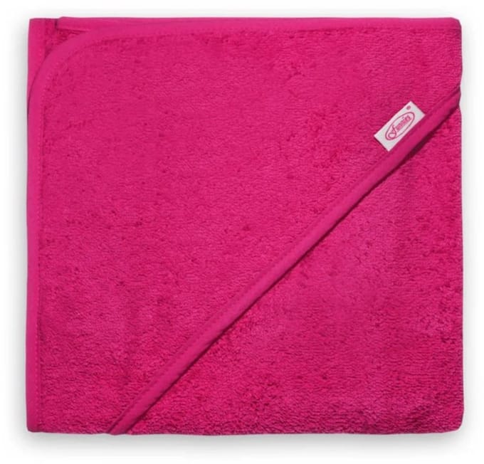 Funnies Badcape | Fuchsia | 80x80 cm | 100% Katoen | Badstof