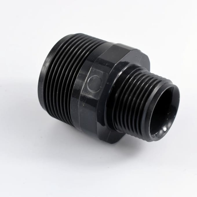 PVC Verloopnippel 1 1/2" x 1" - PVC-U Dubbelnippel voor uw Rohrsystem