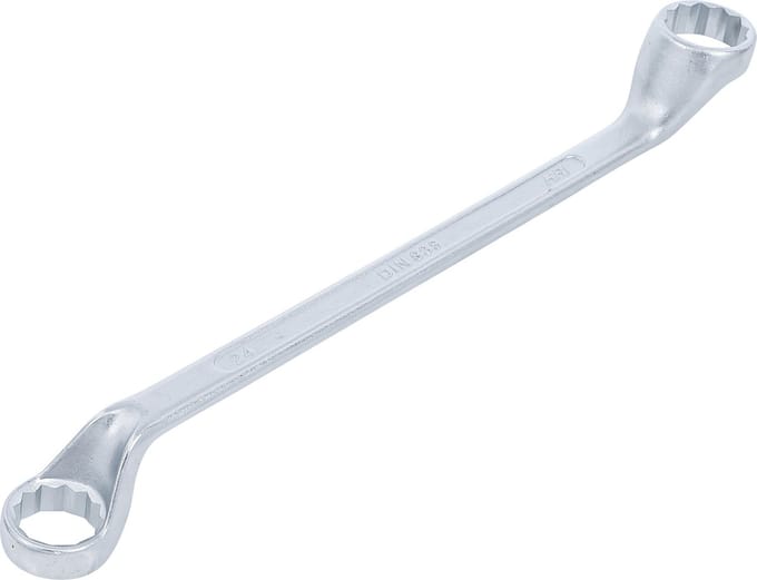 BGS dubbele ringsleutel gebogen SW 24 x 27 mm - 1214-24x27