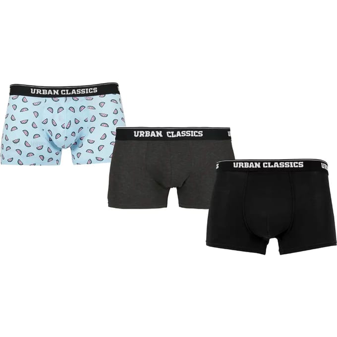 Urban Classics - 3Pack Melon Boxershorts set - S - Multicolours