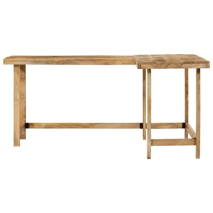 vidaXL - Bureau - 165x110x75 - cm - massief - mangohout