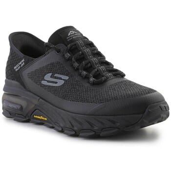 Skechers Max Protect Assembly Textiel Heren Zwarte Wandelschoenen