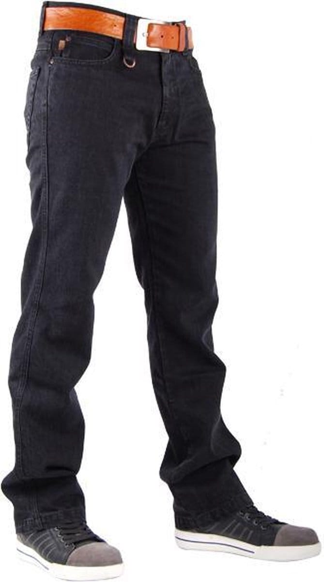 Crosshatch Spijkerbroek Trucker Regular Fit Zwart Mt 38/36