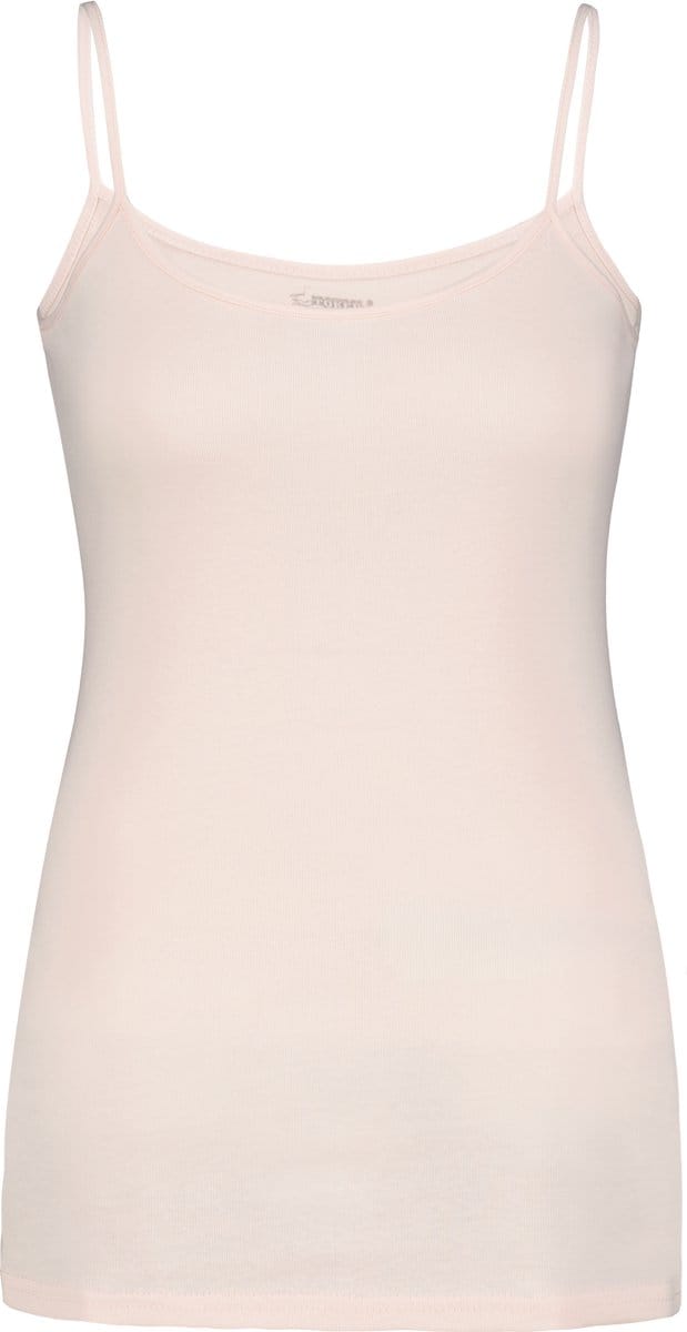 Toker Dames Hemd met spaghetti bandjes – Licht Roze - 100% katoen - Maat 52/54