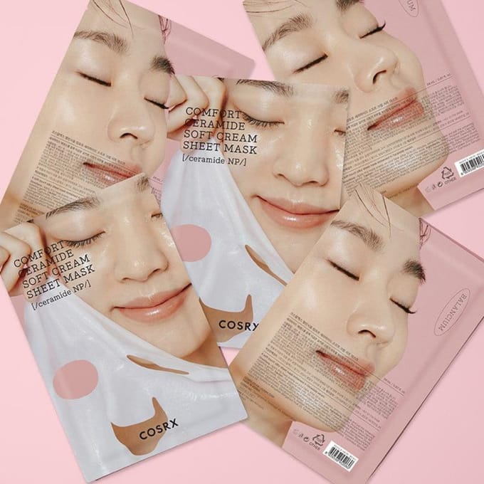 CosRx, Comfort Ceramide, Soft Cream Beauty Sheet Mask, 1 sheet, 0.87 fl oz (26 ml) beige