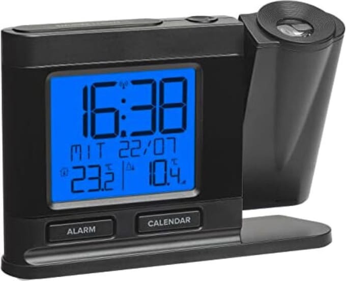 Digitale Radiowekker met Projectie op Plafond/Muur, Snooze en Binnentemperatuur