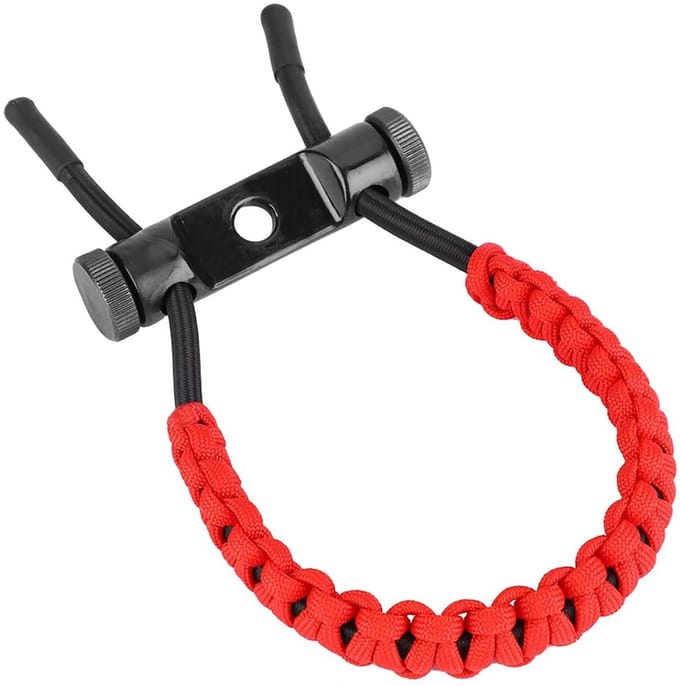 Verstelbare Boog Sling voor Pols - Hoogwaardige Boog Accessoire (Rood)