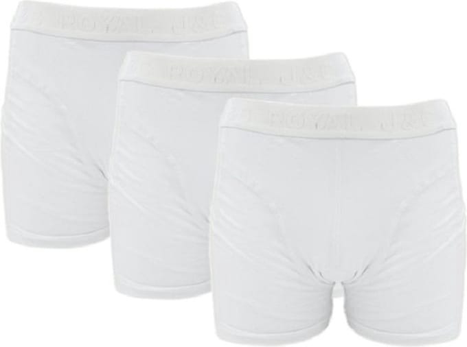 J&C Underwear - maat M - 3-Pack Herenboxers - Wit