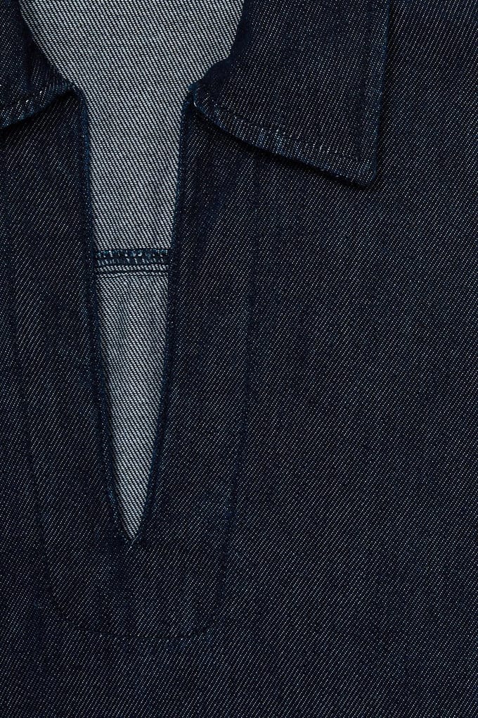 Reiss Denim Overshirt Indigo Taglia: S | Magliette intime Outlet | Donna | Blu