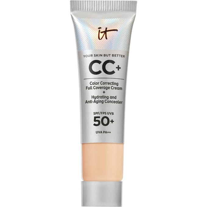 IT Cosmetics Your Skin But Better CC+ Crème SPF50+ 12ml - Hydraterend - Hoge Dekking & Satijnen Finish - Light Medium - Travel Size