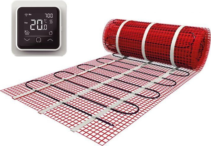 e-Heat Pro Mat (WiFi) - Set 2 m² / 300 Watt, Elektrische Vloerverwarming