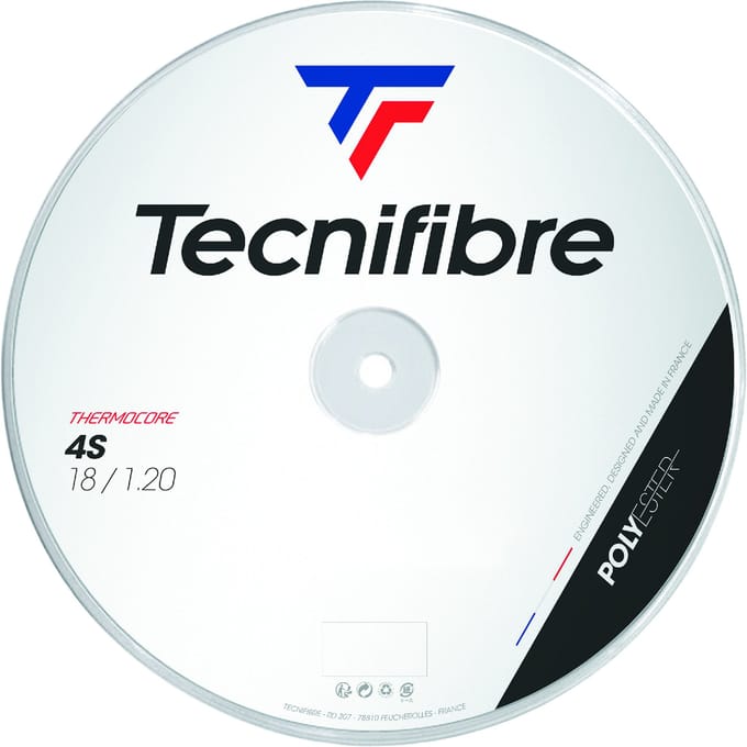 Tecnifibre Black Code 4S 200m Rol Snaren-Zwart