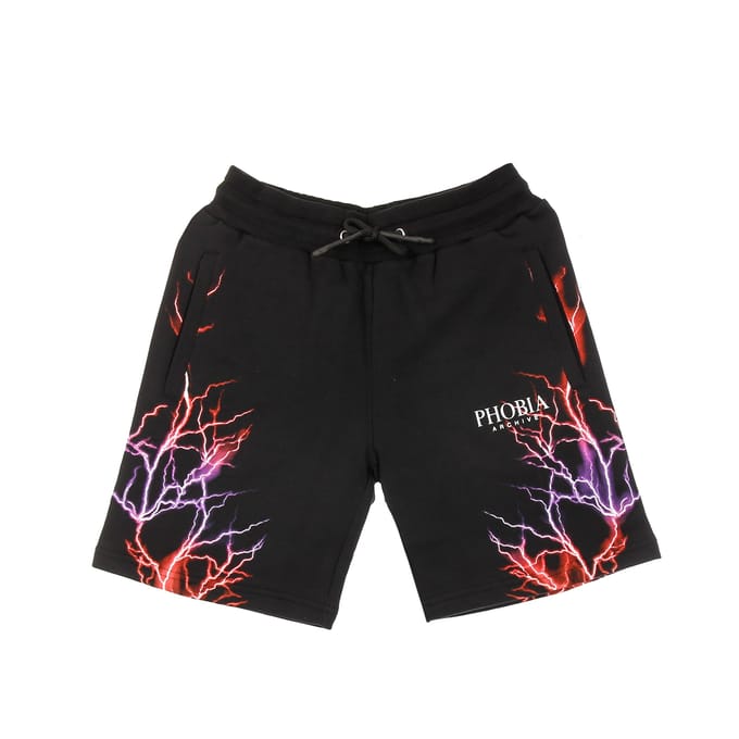 Violet Lightning Shorts Heren trainingsbroek Zwart/violet