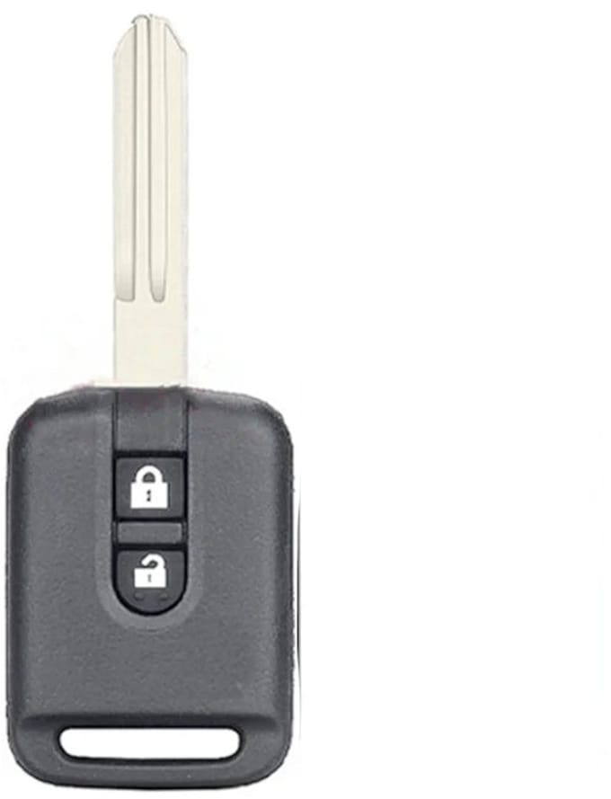 XEOD Autosleutelbehuizing - sleutelbehuizing auto - sleutel - Autosleutel / Geschikt voor: Nissan 2 knops