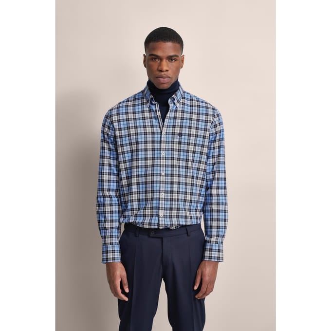 Bugatti Herren 100% katoen casual overhemd