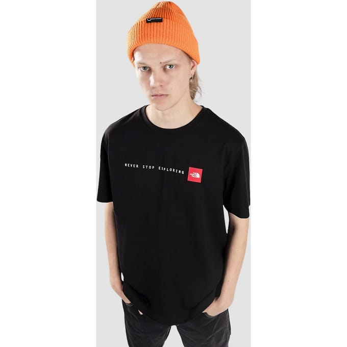 The North Face SS Never Stop Exploring Casual T-shirt Heren Zwart S
