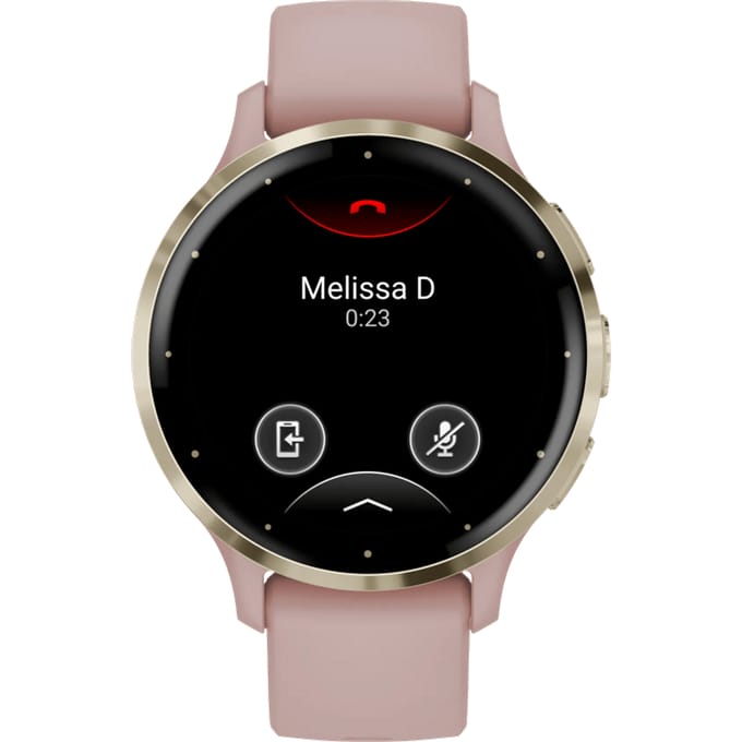 Garmin Venu 3s - Smartwatch - AMOLED-scherm - 41 mm - Dust Rose
