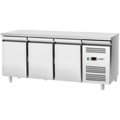 GGM Gastro Bäckereikühltisch ECO - 2000x800mm - mit 3 Türen Zilver